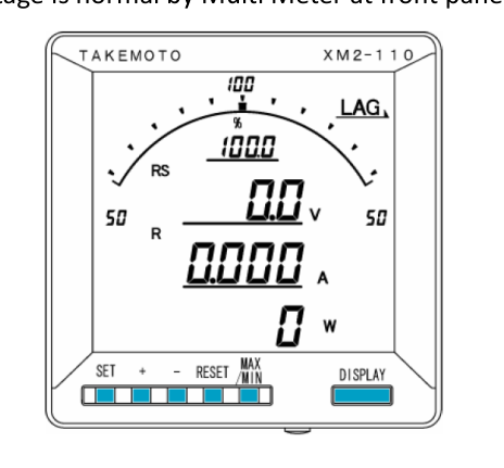 Multi meter หน้าตู้ PDB (§5.6.1)